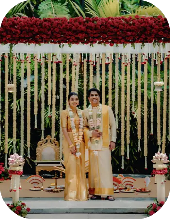 Traditional wedding ceremony decoration in Chennai