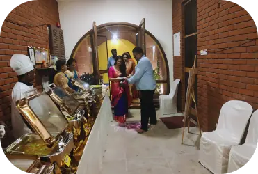 South Indian catering buffet