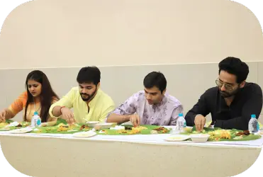 Traditional wedding lunch served to guests
