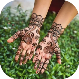 Bride mehandi application ceremony in Chennai