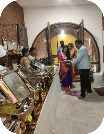 Chennai wedding guests arriving for the celebration