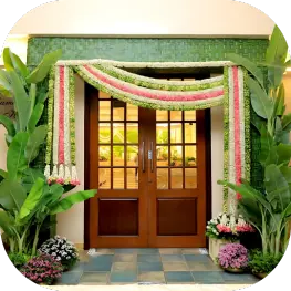 Grand Indian wedding stage decoration in Chennai