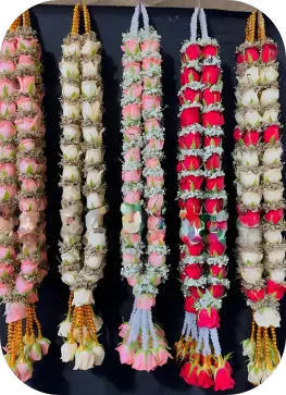 Grand wedding garland design in Chennai