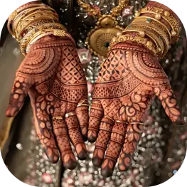 Indian bride mehandi ceremony in Chennai