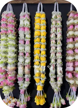 Jasmine rose wedding garland in Chennai