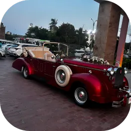 Wedding car flower decoration