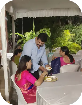 Wedding catering food service for guests in Chennai